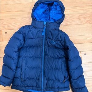 L.L.Bean Kids Navy Puffer Jacket with Removable Hood